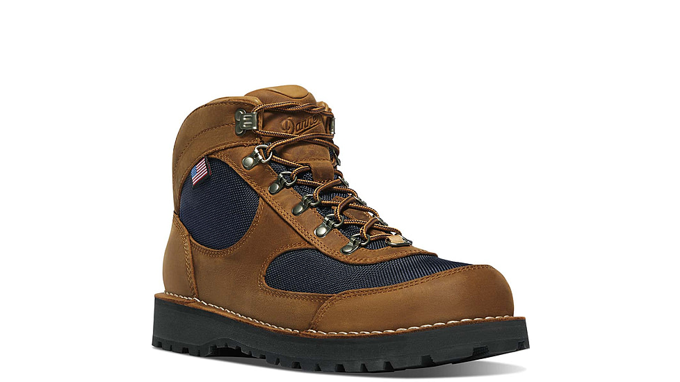 Danner Cascade Crest 5in GTX Hiking Shoes - Mens, Wide, Grizzly Brown/Ursa Blue, 8, 60432-8EE