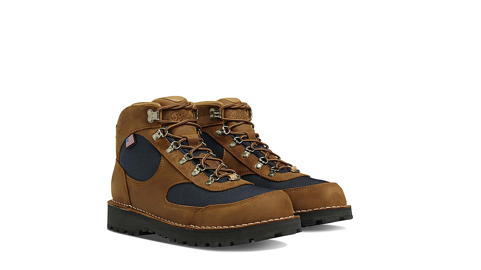 Danner Cascade Crest 5in GTX Hiking Shoes - Mens, Wide, Grizzly Brown/Ursa Blue, 8, 60432-8EE