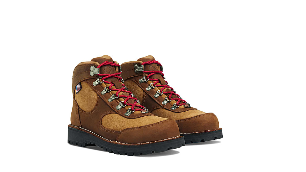 Danner Cascade Crest 5in GTX Hiking Shoes - Womens, Regular, Grizzly Brown/Rhodo Red, 7, 60431-7M