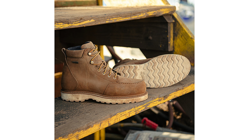 Danner Cedar River Moc 6in Aluminum Toe Work Shoes - Mens, Brown, 7.5 US, D, 14301-7.5D