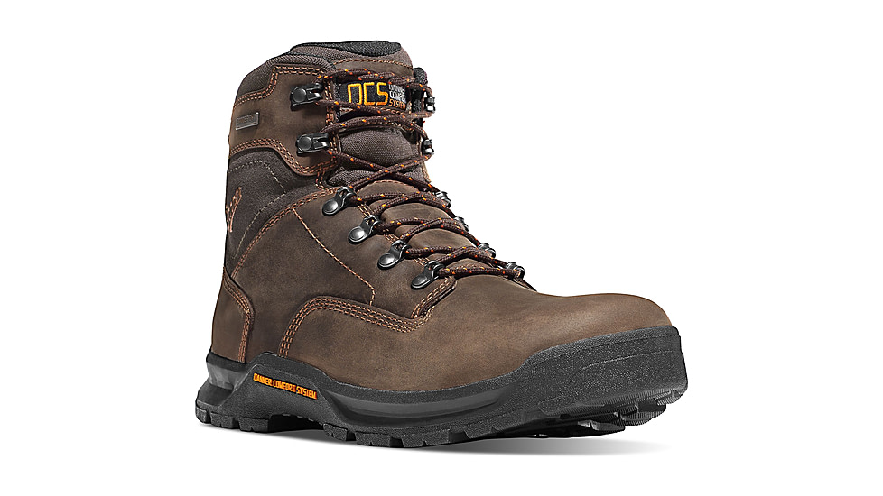 Danner Crafter 6in Non-Metallic Toe Boots, Brown, 10D, 12435-10D