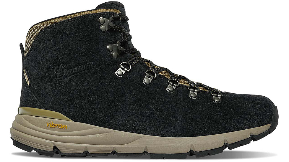 Danner Mountain 600 4.5 in Hiking Boots - Mens, Wide, Black/Khaki, 10, 62287-10D