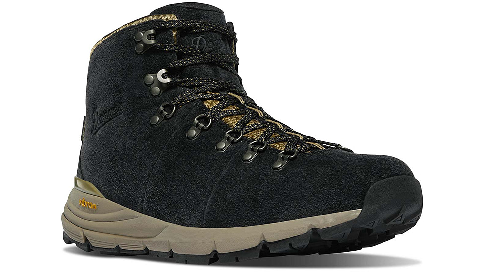 Danner Mountain 600 4.5 in Hiking Boots - Mens, Wide, Black/Khaki, 10, 62287-10D