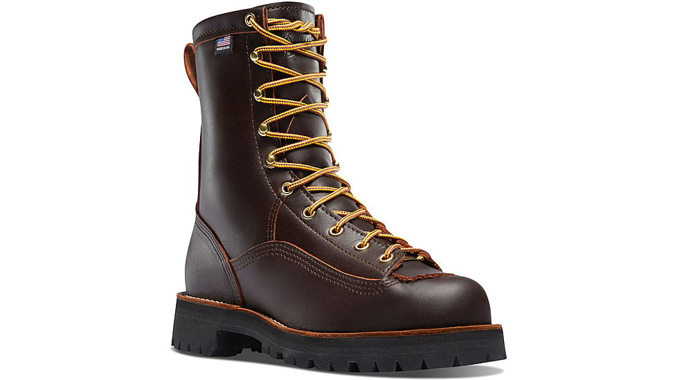 Danner Rain Forest 8in Boots, Brown, 7.5EE, 10600-7-5EE