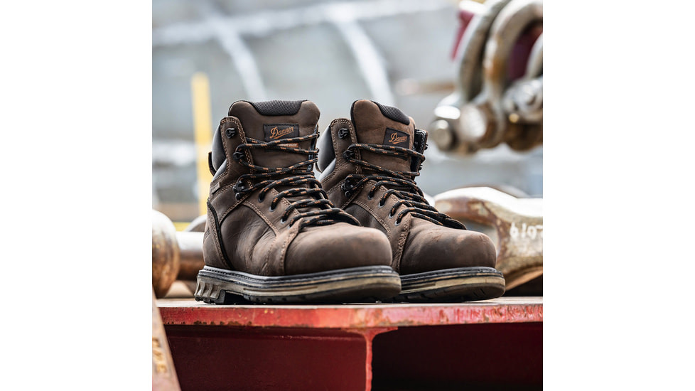 Danner Steel Yard 6in Steel Toe Work Boot - Mens, Brown, 10.5 US, Medium, 12531-10.5D