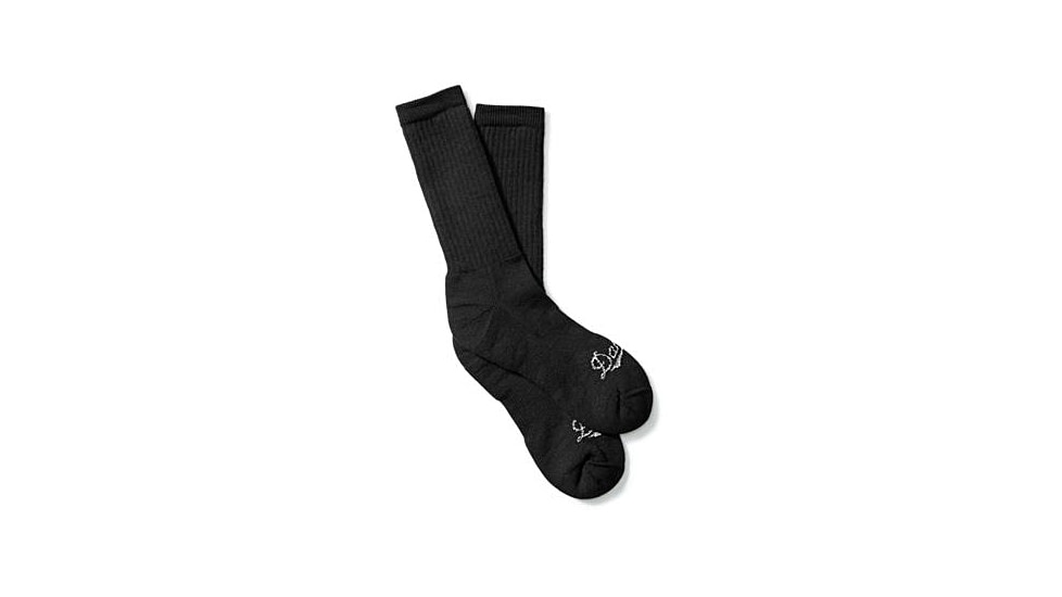 Danner Uniform Midweight Merino Crew Socks, Black, L 75012-L