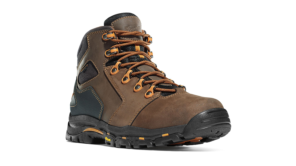 Danner Vicious 4.5in Non-Metallic Toe Boots, Brown/Orange, 7D, 13860-7D