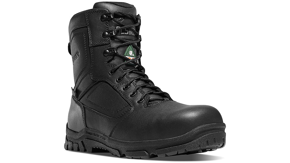 Danner Lookout EMS/CSA Side-Zip 8in Non-Metallic Toe Boots, Black, 13EE, 23826-13EE