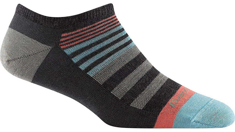 Darn Tough Beachcomber No Show Lightweight Sock - Womens, Charcoal, Large, 6073-CHARCOAL-L-DARN