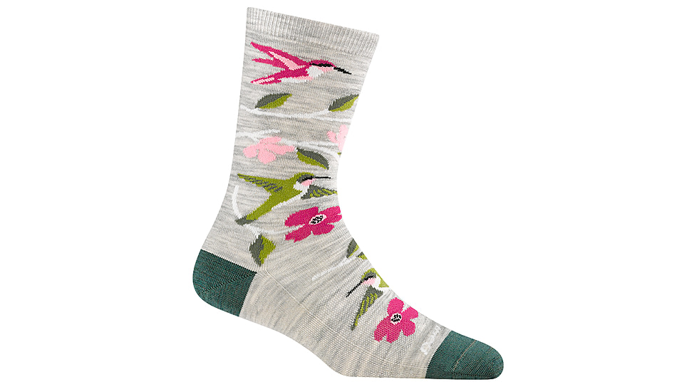 Darn Tough Birds of a Feather Crew Lightweight Socks - Womens, Ash, Small, 6121-ASH-S-DARN