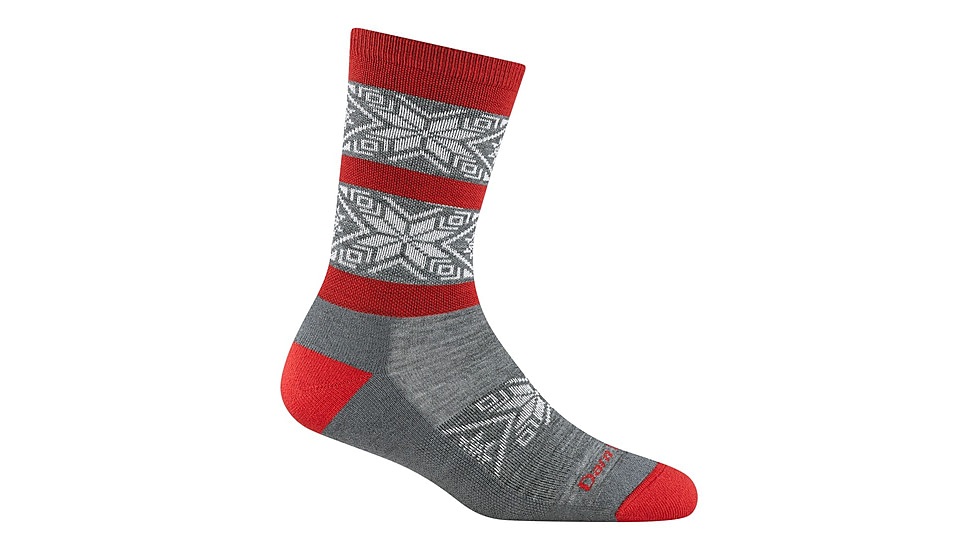 Darn Tough Elsa Crew Lightweight with Cushion Socks - Womens, Gray, Large, 6129-GRAY-L-DARN