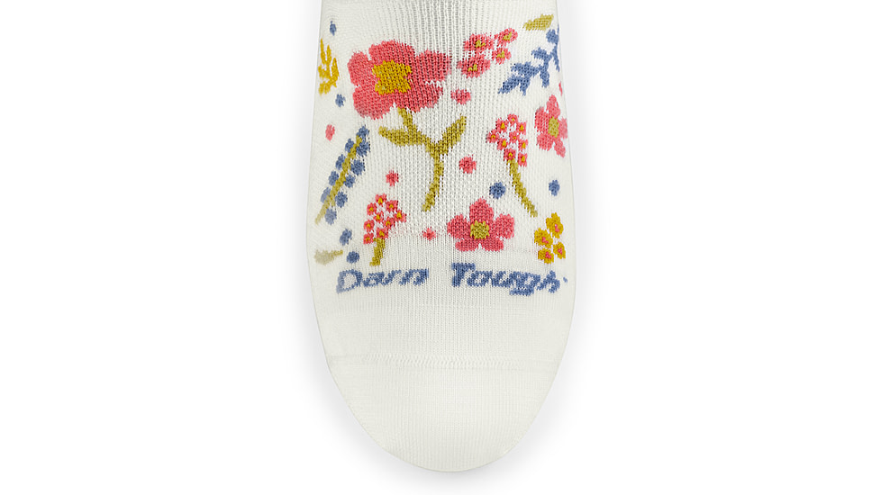 Darn Tough Garden Party No Show Hidden Lightweight Shoes - Womens, White, Medium, 6072-WHITE-M-DARN