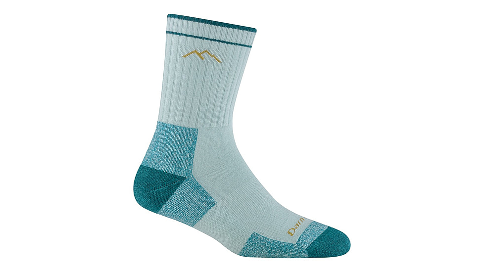Darn Tough Hiker Coolmax Micro Crew Midweight with Cushion Socks - Womens, Glacier, Large, 1929-GLACIER-L-DARN