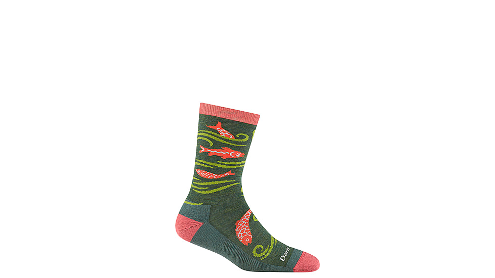Darn Tough Homer Crew Lightweight Socks w/Cushion - Womens, Kelp, Small, 6122-KELP-S-DARN