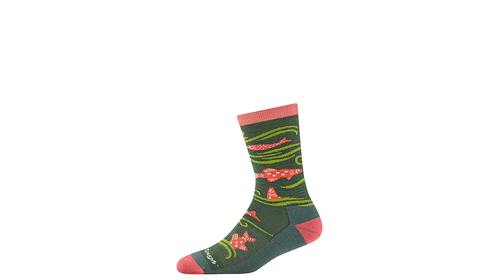 Darn Tough Homer Crew Lightweight Socks w/Cushion - Womens, Kelp, Small, 6122-KELP-S-DARN