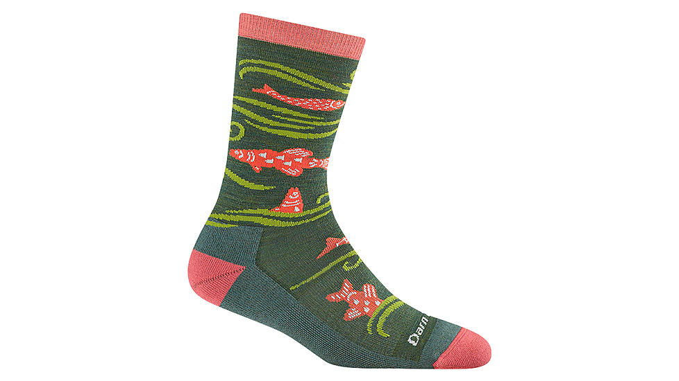 Darn Tough Homer Crew Lightweight Socks w/Cushion - Womens, Kelp, Small, 6122-KELP-S-DARN