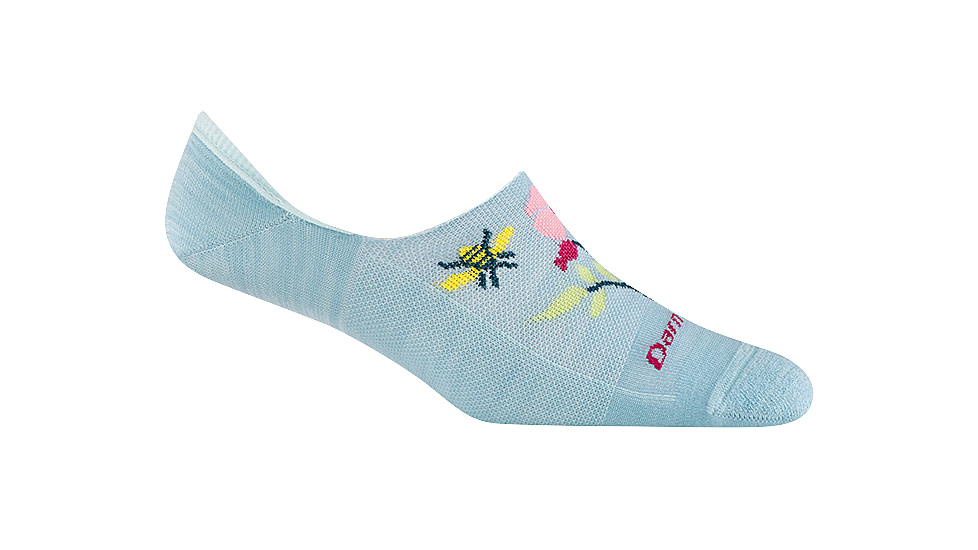 Darn Tough No Show Hidden Lightweight Socks - Womens, Glacier, Large, 6123-GLACIER-L-DARN