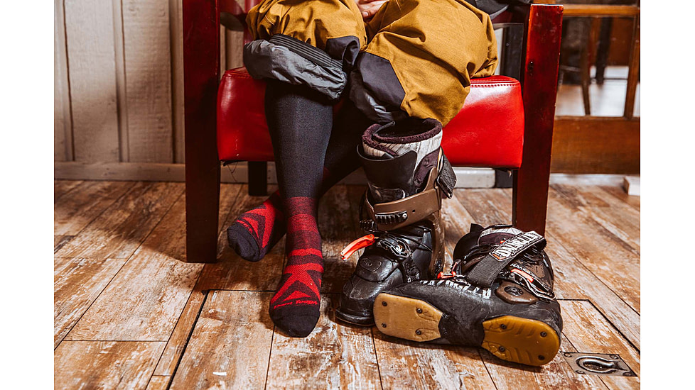 Darn Tough RFL Thermolite OTC Ultra-Lightweight Ski Sock - Mens, Black, Extra Large, 8019-BLACK-XL-DARN