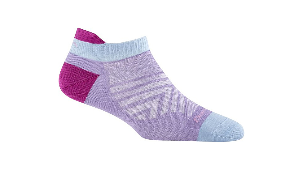 Darn Tough Run No Show Tab Ultra-Lightweight Sock - Womens, Lavender, Large, 1043-LAVENDER-L-DARN