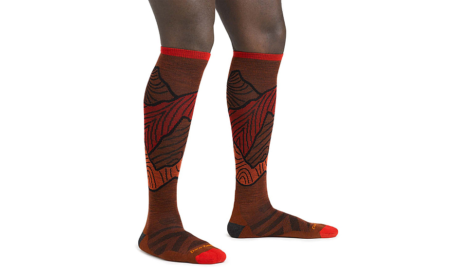 Darn Tough Titan OTC Lightweight With Cushion - Mens, Fireball, Medium, 8050-FIREBALL-M-DARN