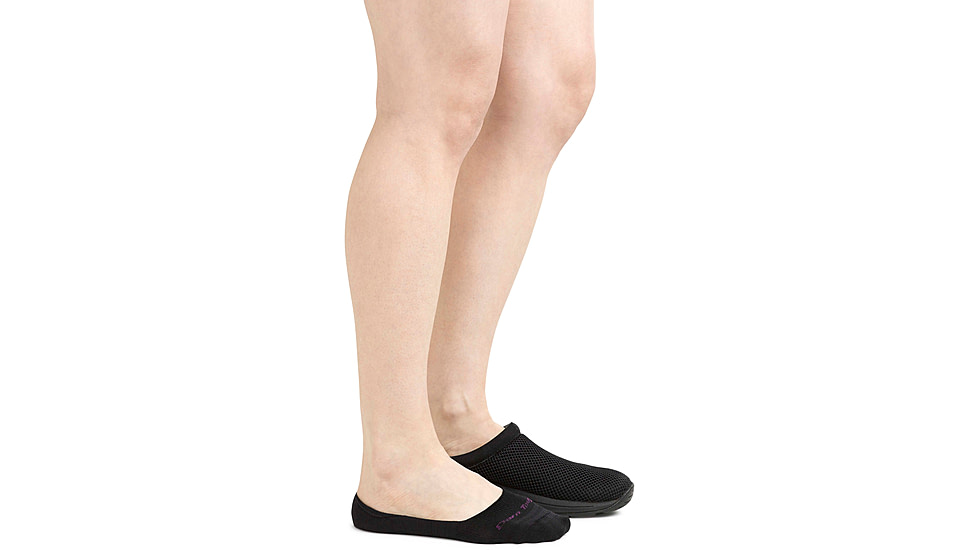 Darn Tough Top Down Solid Lifestyle Sock - Womens, Black, Large, 6044-BLACK-L-DARN
