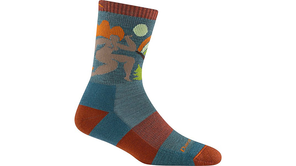 Darn Tough Trailblazer Micro Crew Lightweight with Cushion Socks - Womens, Teal, Large, 5016-TEAL-L-DARN