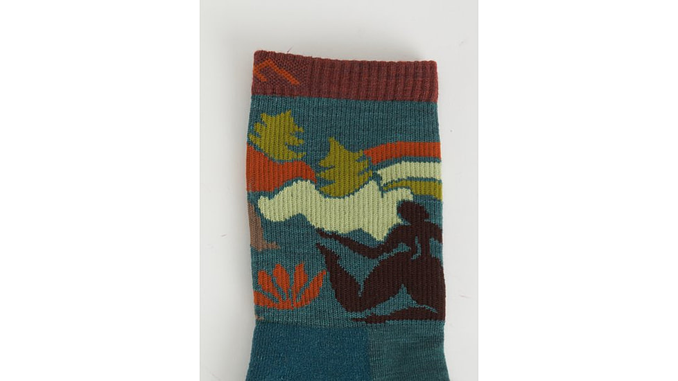 Darn Tough Trailblazer Micro Crew Lightweight with Cushion Socks - Womens, Teal, Large, 5016-TEAL-L-DARN