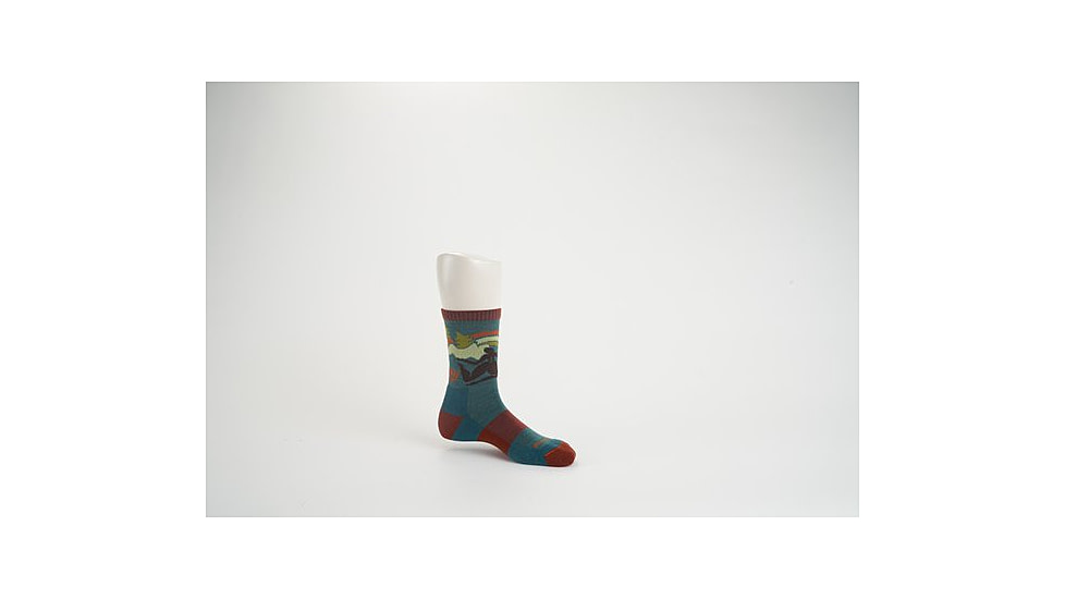 Darn Tough Trailblazer Micro Crew Lightweight with Cushion Socks - Womens, Teal, Large, 5016-TEAL-L-DARN