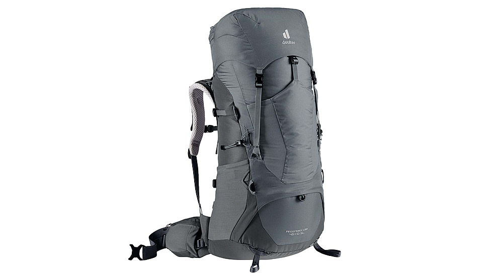Deuter Aircontact Lite 45 + 10 SL Backpack, Shale/Graphite, 45 + 10 Liter, 334042144120