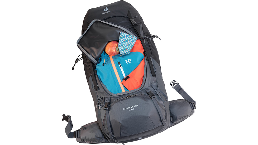 Deuter Futura Air Trek 50 + 10 Backpack, Black-Graphite, 50L, 340212174030
