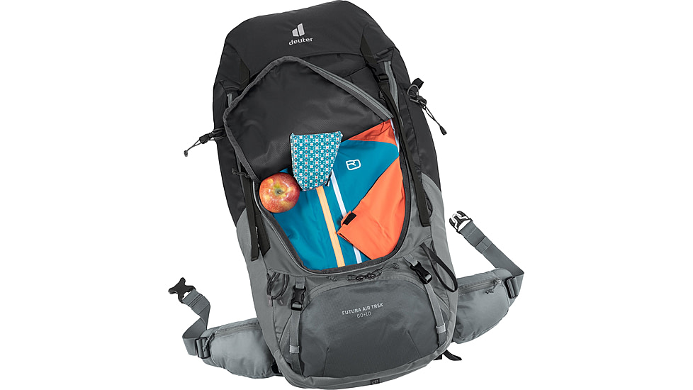 Deuter Futura Air Trek 60 + 10 Backpack, Black-Graphite, 60L, 340232174030