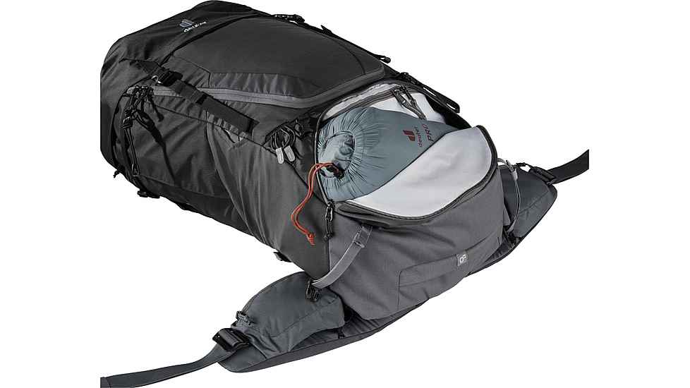 Deuter Futura Air Trek 60 + 10 Backpack, Black-Graphite, 60L, 340232174030