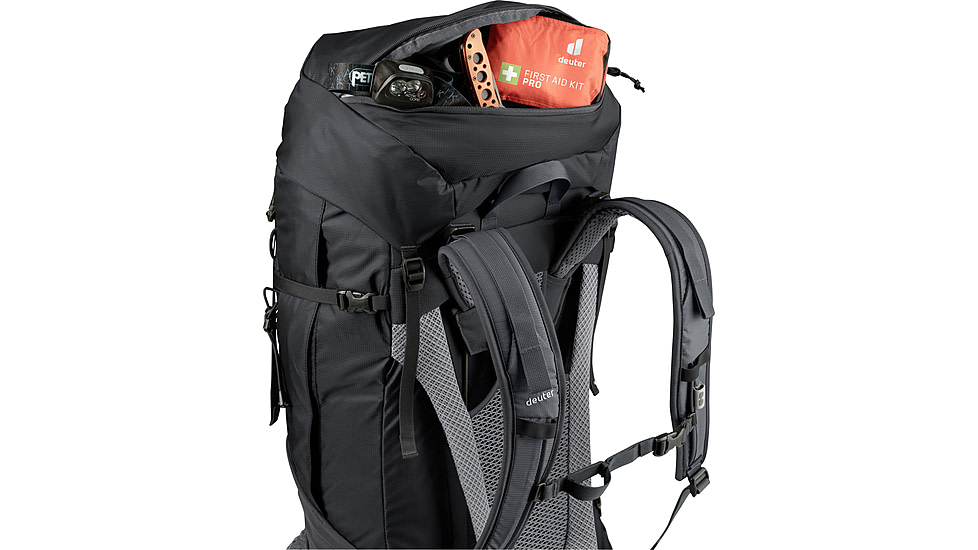 Deuter Futura Air Trek 60 + 10 Backpack, Black-Graphite, 60L, 340232174030