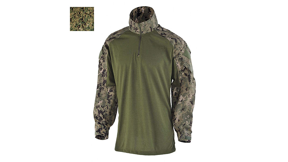 DRIFIRE FORTREX FR Combat Shirt - Mens, Regular, NWU III, Small, DF2-550CS-N3-SMR