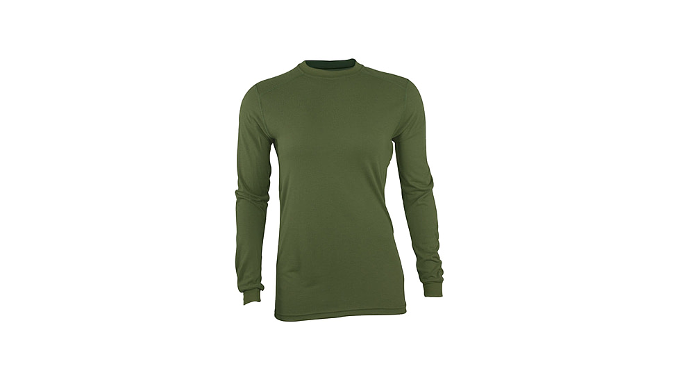 DRIFIRE FR Ultra Lightweight Long Sleeve Tee - Womens, Marine Olive Drab, Large, DF4-505LSW-MO-LG