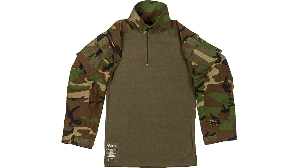 Drifire Mens Crye Combat Shirt, Nato Woodland, Shirts, DF2-CR-550CS-NW-SMR