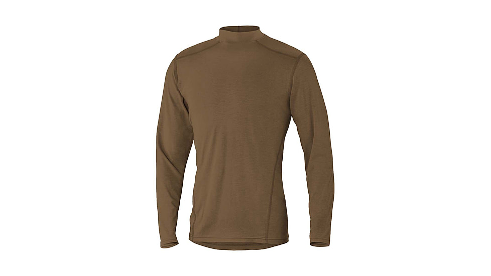 DRIFIRE Prime FR Mid-Weight Soft Compression Long Sleeve Tee - Mens, Coyote Brown, Small, DF2-MIL-762-PLS-CB-SM
