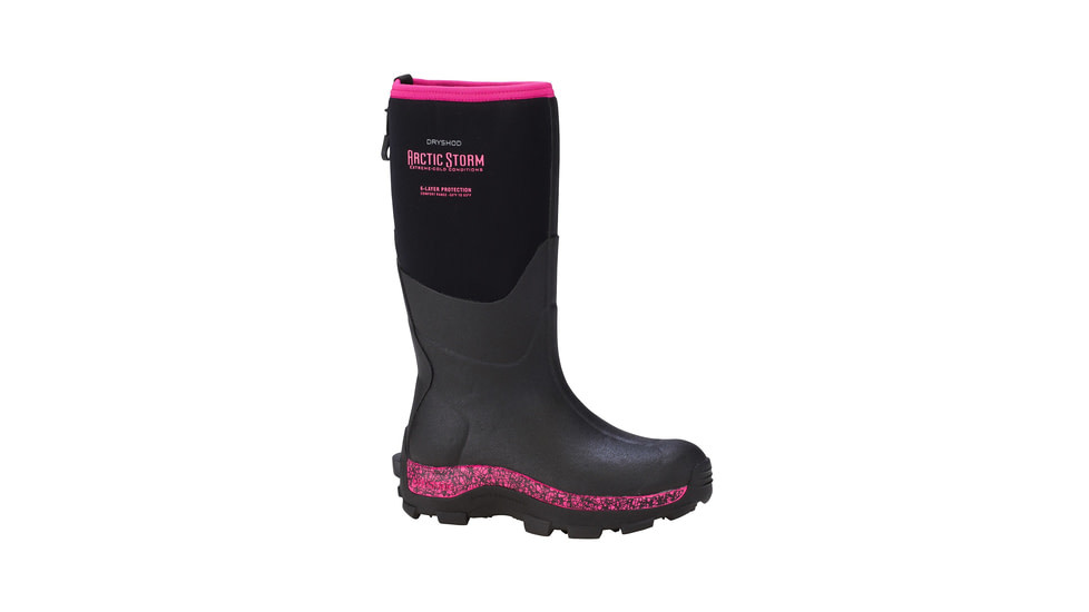 Dryshod Arctic Storm Hi Winter Boot - Women's, Black/Pink, 11 ARS-WH-PN-011