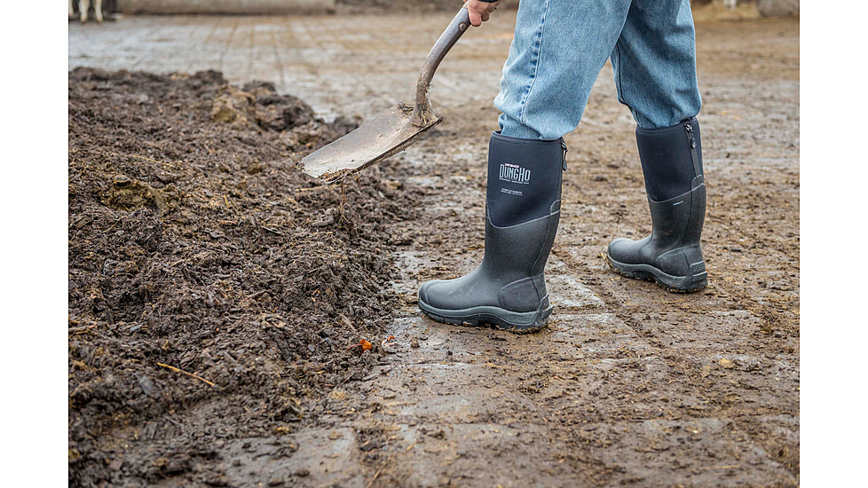 Dryshod Dungho Hi Tough Boots - Mens, Black/Grey, 10, DNG-MH-BK-010