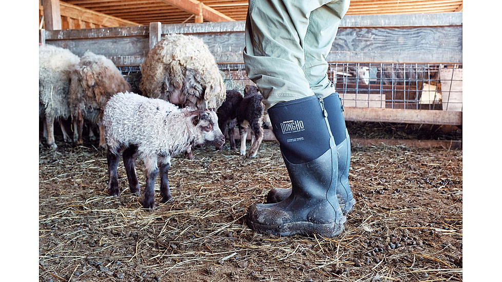 Dryshod Dungho Hi Tough Boots - Mens, Black/Grey, 10, DNG-MH-BK-010