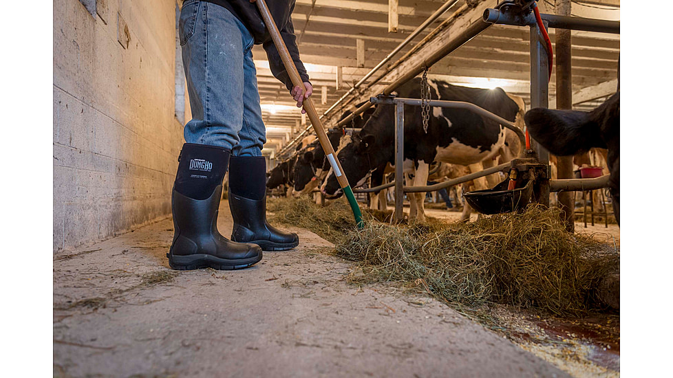 Dryshod Dungho Hi Tough Boots - Mens, Black/Grey, 10, DNG-MH-BK-010