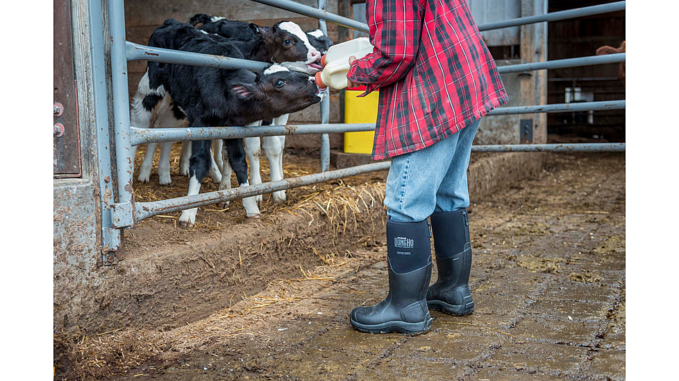 Dryshod Dungho Hi Tough Boots - Mens, Black/Grey, 10, DNG-MH-BK-010