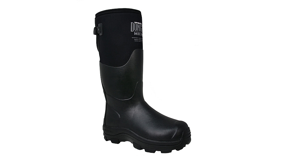 Dryshod DungHo Max Gusset Extreme-Cold Conditions Barnyard Boot - Mens, Black/Grey, 8, DHMG-MH-BK-008