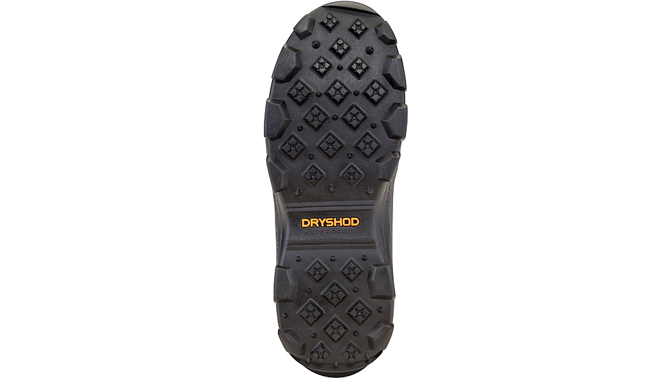 Dryshod Haymaker Gusset Hard-Working Farm Boot - Mens, Black/Orange, 11, HAYG-MH-BK-011