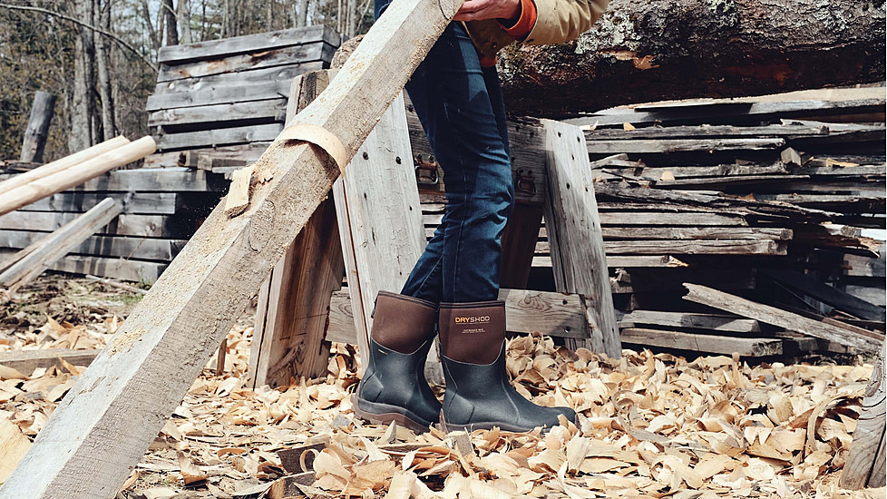 Dryshod Haymaker Mid Farm Boot - Mens, Brown/Peanut, 10, HAY-MM-BR-010