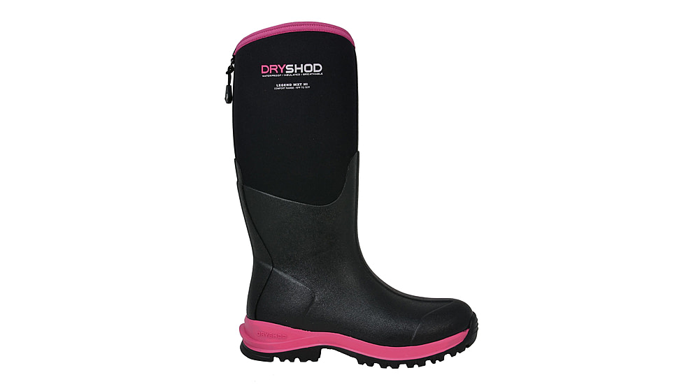 Dryshod Legend MXT Hi Adventure Boot - Womens, Black/Pink, 10, LGX-WH-BKPN-010