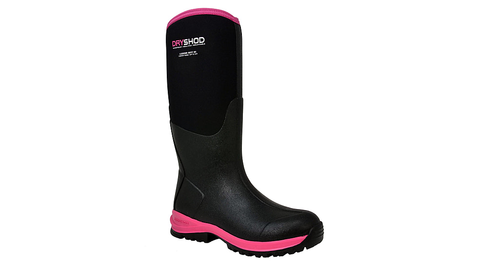 Dryshod Legend MXT Hi Adventure Boot - Womens, Black/Pink, 10, LGX-WH-BKPN-010