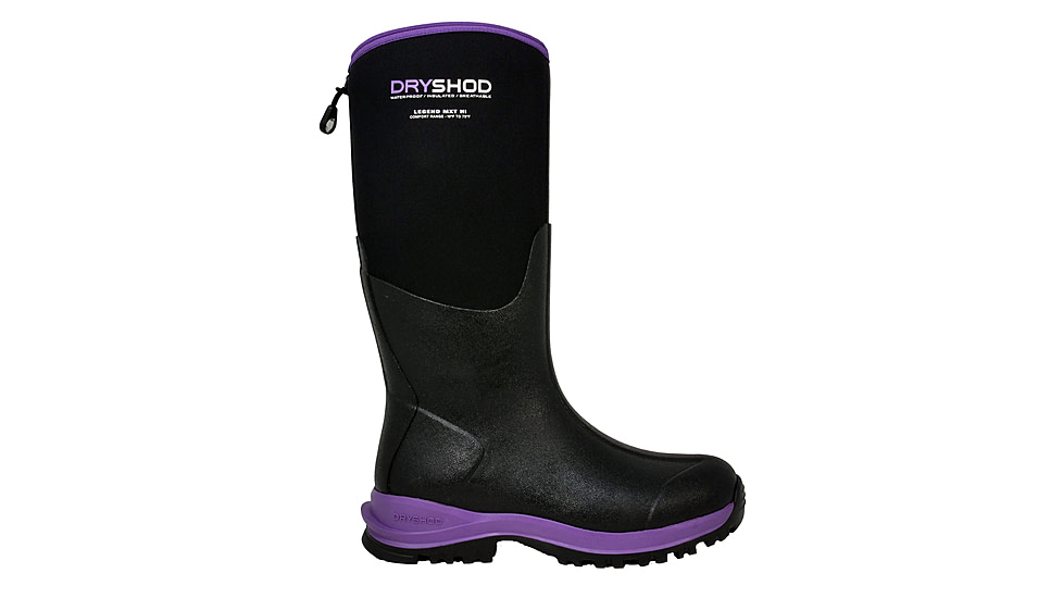 Dryshod Legend MXT Hi Adventure Boot - Womens, Black/Purple, 9, LGX-WH-BKPP-009