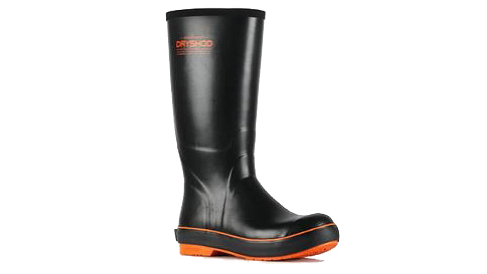 Dryshod Seamonster Premium Rubber Fishing Boot - Mens, Black/Orange, 12, SEA-MH-BK-012