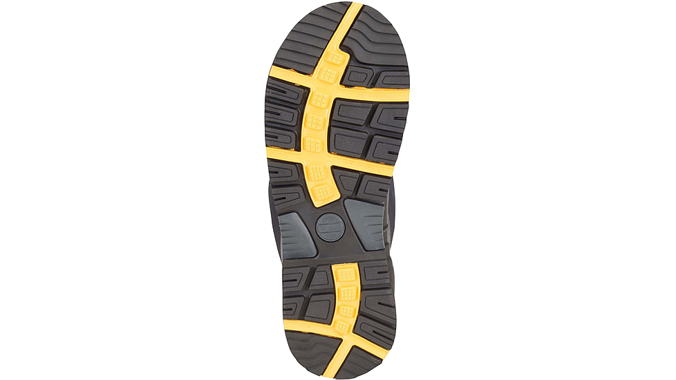 Dryshod Steel-Toe Adjustable Gusset Work Boot, Black/Yellow, 16, STG-UH-BK-016